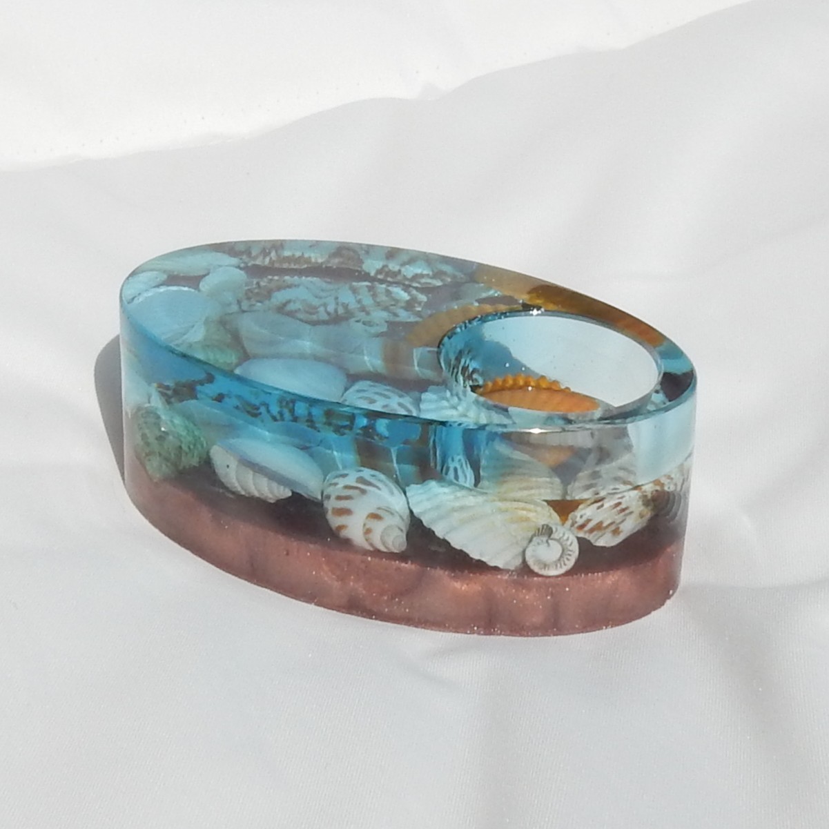 Lysholder - Oval - Skjell