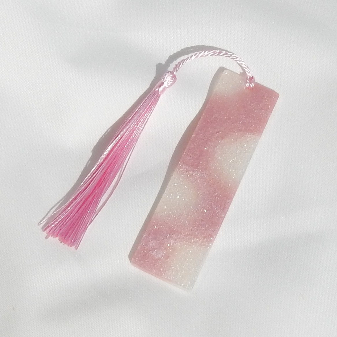 Bokmerke - Lite - Rosa/hvit1