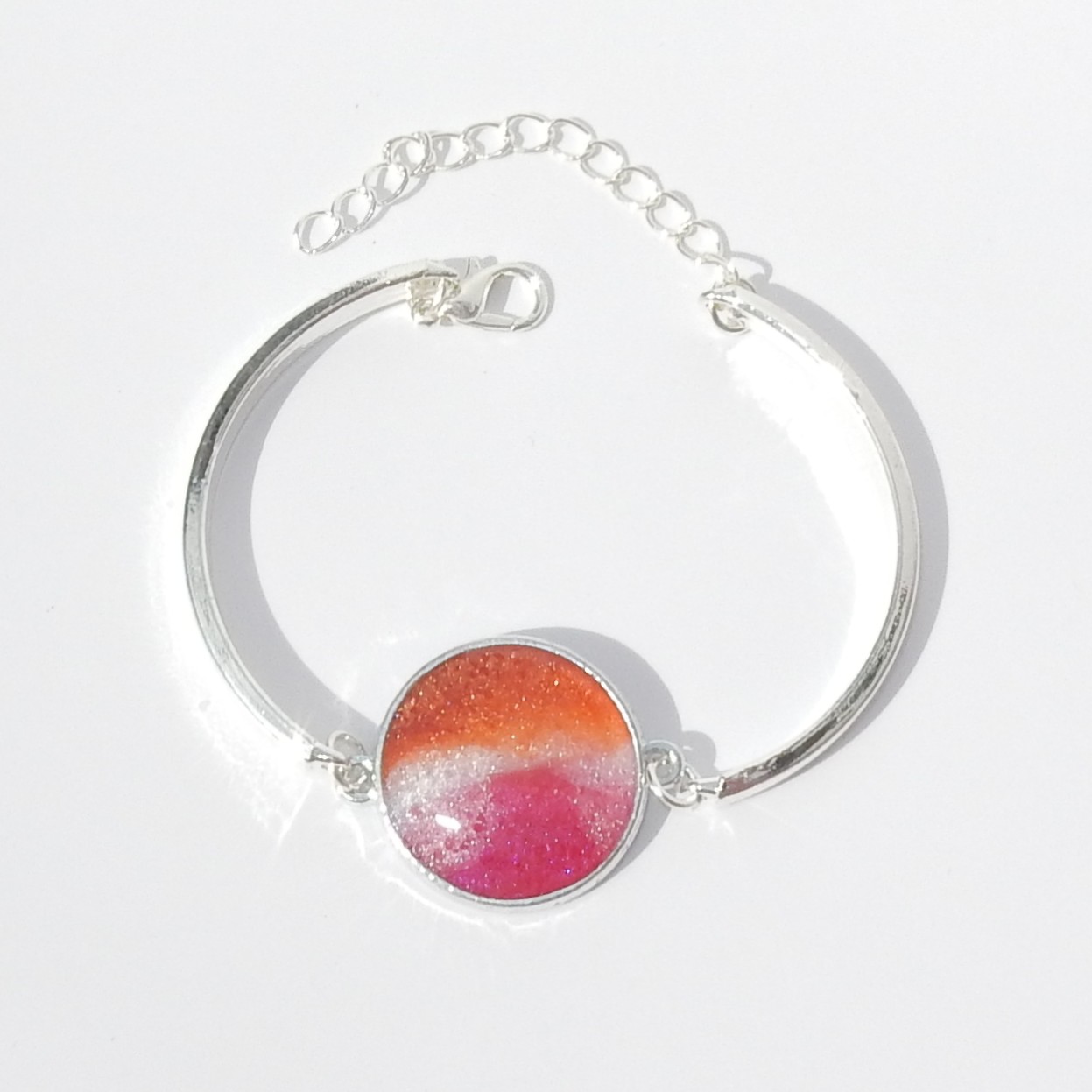 Pride - Armbånd - Oransje/hvit/rosa2