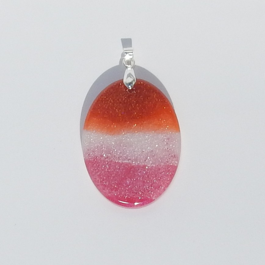 Pride - Anheng - Ellipse/oransje/hvit/rosa