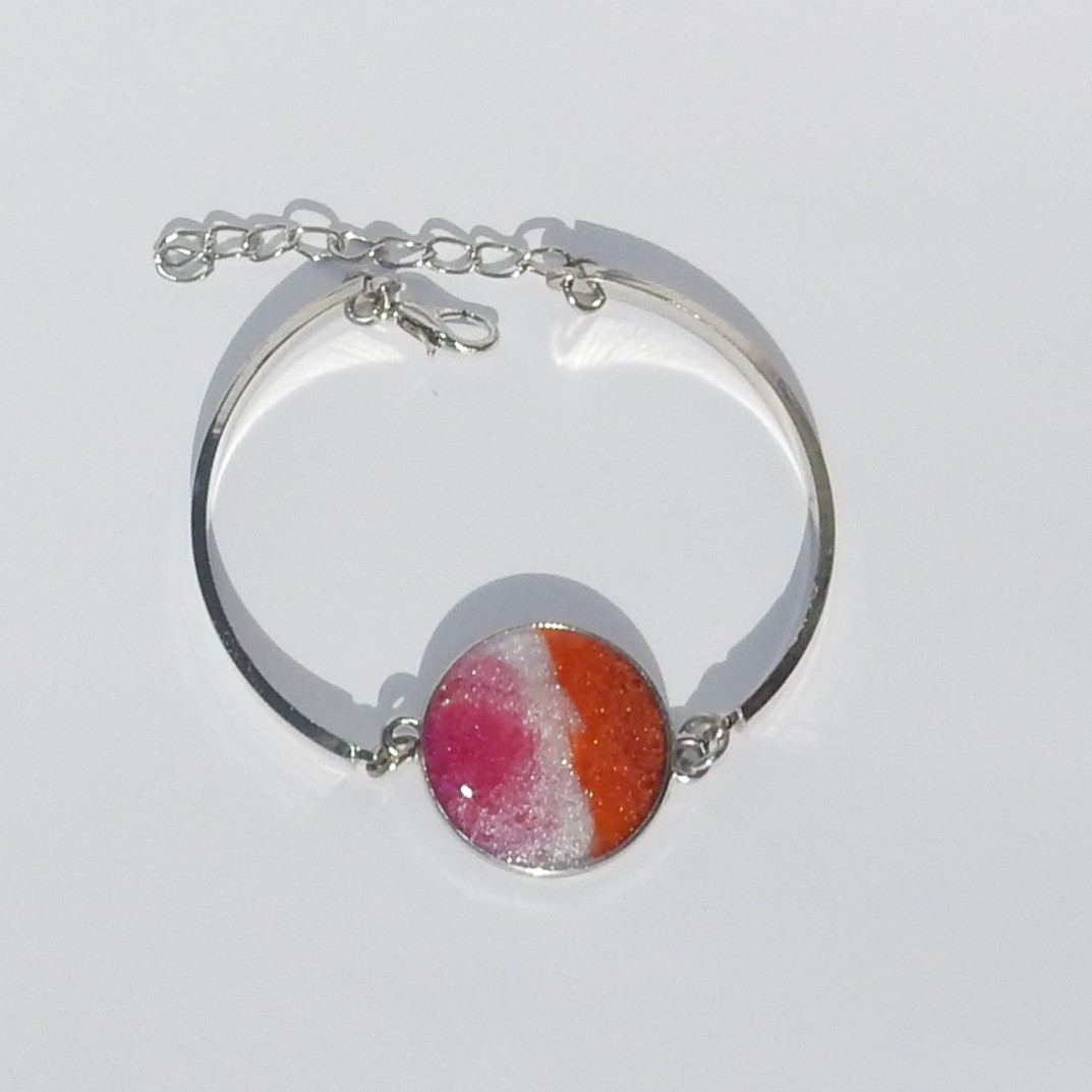 Pride - Armbånd - Oransje/hvit/rosa3
